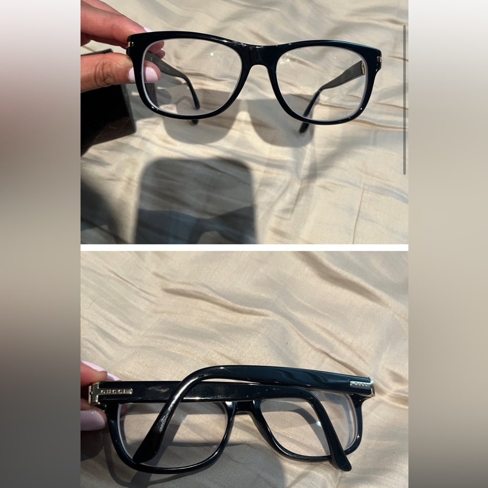 GUCCI glasses with gucci case- like new condition